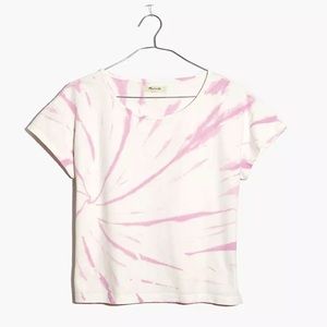 Madewell Tie-Dye Cap Sleeve Boxy Tee